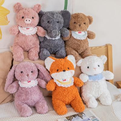 China Plush Factory Wholesale Cheap Price Cute Soft Puppy Rabbit Pig Bear Plush Animals Stuffed Toys for Kids Gifts for sale