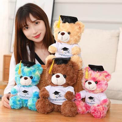 China Child Toy Gifts Wholesale Custom Senior Doctor Teddy Bear Plush Toy Soft Stuffed Animal Doll Kids Toy Graduation Gift Kids Toy for sale