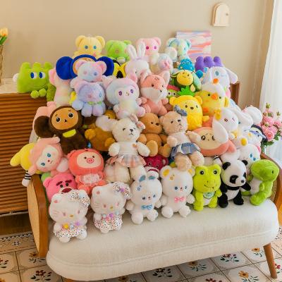 China Plush High quality 20cm Wholesale cheap super soft cute funny claw crane machine plush stuffed animal toys for claw machine for sale