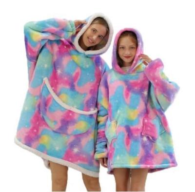 China PORTABLE Sherpa Hoodie Blanket Unisex Comfortable Oversized Sweatshirt for sale