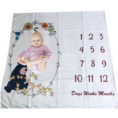 China Factory Wholesale Custom Soft Knitted Anti-pilling Kids Sleep Baby Blanket With Digital for sale