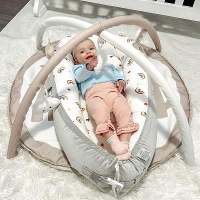 China Custom Detachable Cotton Cover Materials Eco-friendly Newborn Baby Sleep Baby Nest Newborn Bed Anti-static for sale