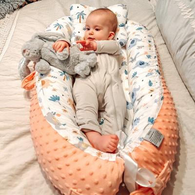 China Custom Detachable Cotton Cover Materials Eco-friendly Newborn Baby Sleep Baby Nest Newborn Bed Anti-static for sale