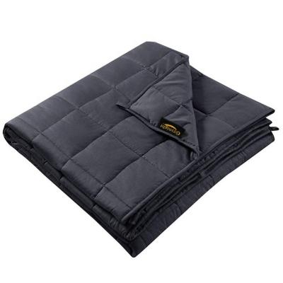 China Factory Supply Autism Blanket Custom Heavy Weight Glass Anti-static Cotton Premium Adults Sensory Weighted Blanket for sale