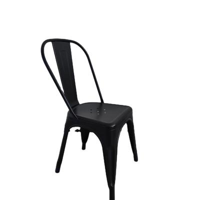 China Cooling Design Nordic Outdoor Cafe Restaurant Iron Indoor Garden Solid Material Dining Chair for sale