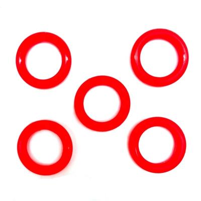 China Red Colors Circle Shape Silicone Products Various Sizes Eco-friendly Hollow Rubber Ring Factory School Office Supplies for sale