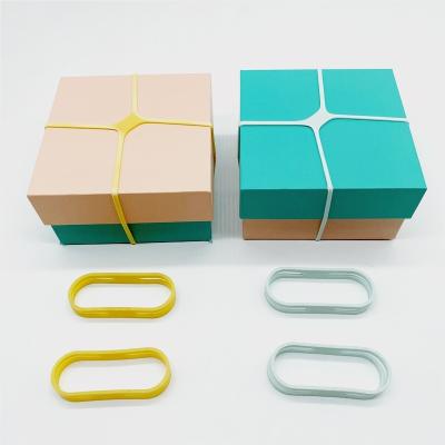 China H Shaped Eco-friendly Easy Use Elastic Bands Package Binding Fixed Item Box Bundled Apply To Gift Box Packing Silicone Rubber for sale