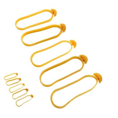 China Eco-friendly Factory Wholesale School Multiple Anchor Type Rubber Products Waist Elastic Band Yellow for sale