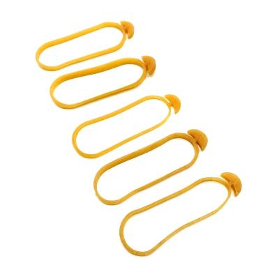 China Eco-friendly Bulk Wholesale Yellow Color Elastic Band Factory Office Supplies Stationery Anchor Fastener for sale