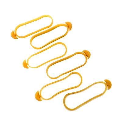 China Eco-Friendly Rubber Products Bulk Factory Office Supplies Stationery Anchor Tie Type Yellow Color Rubber Band Wholesale for sale