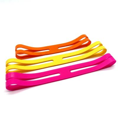 China High Hardness Silicone Mix Color Logo Elastic Bands Fixed H-shape Lunch Box Eco-friendly Package Custom Book for sale