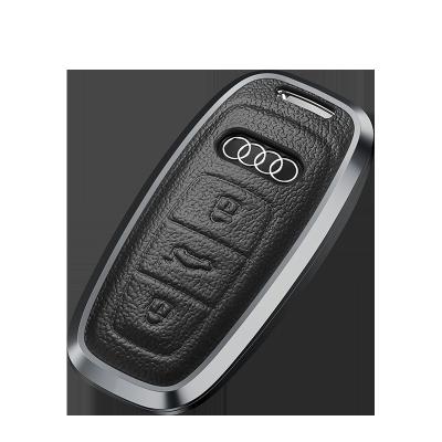 China High Quality Car Leather Accessories Auto Car Styling Key Case For A-udi A1 A3 A4 A5 Q7 A6 C5 C6 Remote Car Key Cover for sale