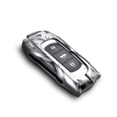 China China-chic wholesale new luxury zinc aluminum material smart remote control car key cover for Geely for sale