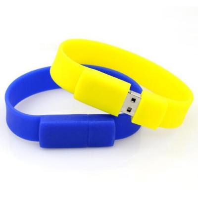 China Fast speed data promotion silicone wristband 2GB 4GB 8GB usb drive 16gb pen drive case pen drive memory stick U disk 9 saving pendrive 9 colors for sale