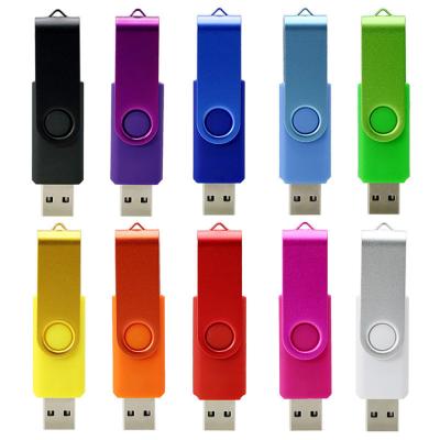 China Promotional Fast Speed ​​Data Saving OTG Custom Logo Swivel Pendrive 2.0 3.0 2gb 16gb 32gb 64gb 128GB Memory Pen Drive Stick Memoria USB Flash Drive for sale