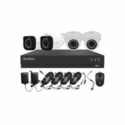 China 2022 4CH popular waterproof/waterproof KIT 1080P camera dvr 4 channel waterproof security camera set dvr kit cctv system for sale