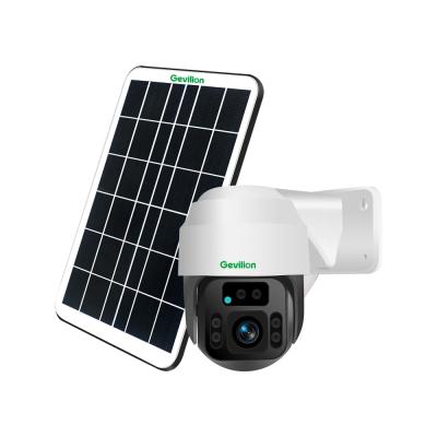 China NIGHT VISION Wifi Battery PTZ Camera Two Way Audio Solar Powered Solar Street Light With CCTV Camera for sale