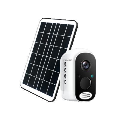 China Wifi Battery 2mp 1080p Low Power Consumption Two Way Audio Radar Human Detection Solar Camera for sale