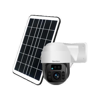 China NIGHT VISION Gevilion Wifi Solar Battery PTZ Camera with radar detection wifi cctv camera for sale