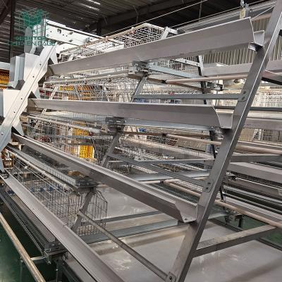 Cina HIGHTOP Industrial Poultry Fully Automated Egg Layers Battery Cage System In Kenya in vendita