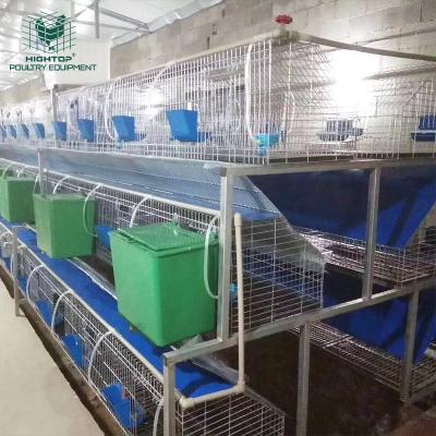 China cheap outdoor automatic 3 story easy clean metal rabbit cage price Te koop