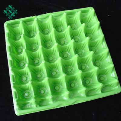 China biodegradable recycled paper pulp eco-friendly plastic chicken eggs tray for sale