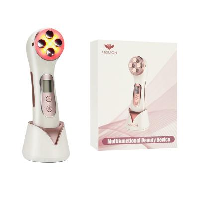 China Anti-Puffiness Mismon CE 5 in 1 Microcurrent Near Infrared Light Skin Care Device for sale