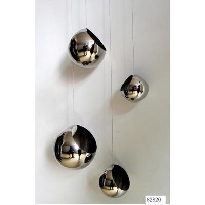 China Modern Novelty Potting Mirror Polished Wall Hanging Stainless Steel Wholesale Vases for sale