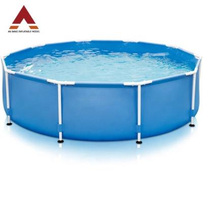 China Water Sports Park Large Above Ground Rectangular PVC Metal Steel Frame Ultra Metal Frame Swimming Pool for sale