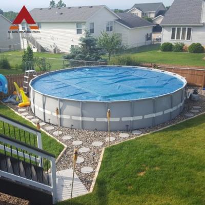 China Water Sports Park Stable View Swimming Pool Metal Swimming Pool Folding Water Play Outdoor Family Pool for sale