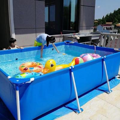 China Water Sports Park Adults Rectangular Thick Kids Family PVC Inflatable Swimming Pools For Summer Party for sale