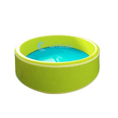 China Pet Bathing New Soft Environmental Double Wall Fabric Material Inflatable Pool For Kids Swimming for sale