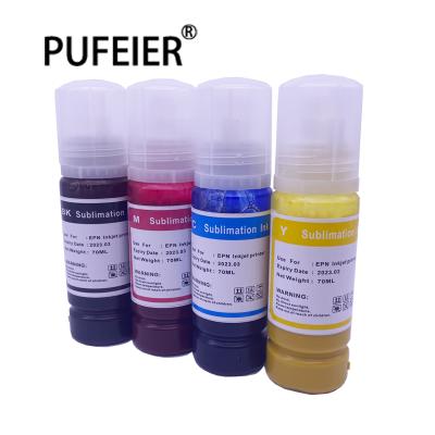 China 70ML Bottle 001 003 105 106 101 103 512 502 522 504 544 102 104 Sublimation Transfer Ink For Epson EcoTank Ink Sublimation Compatible for sale