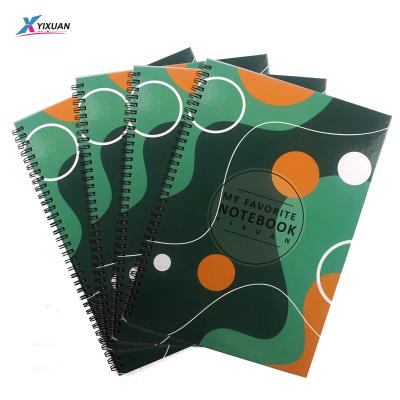 China OEM Spiral Hardcover Custom Metal And Plastic Wire Spiral Notebook for sale