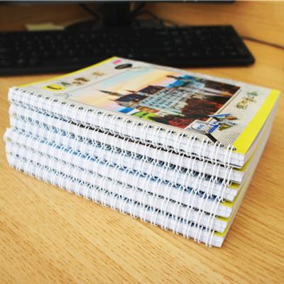 China A4 A5 A6 Double Spiral Ring Binder Spiral Notebook With Elastic Band for sale