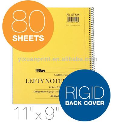 China Printed Top Lefty Kraft Cover Notebook for School for sale