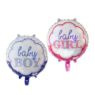 China Party Balloons 2018 Hot Selling New 18inch Round Foil Balloon For Baby And Boy for sale