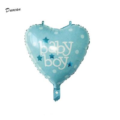 China Wholesale Party Decoration 18inch Heart Shape Baby Party Mylar Helium Foil Balloons for sale