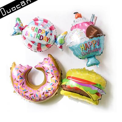 China Party Decorations Good Design Food Series Inflated Aluminum Foil Balloons for sale