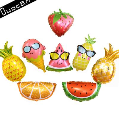 China Hot Selling Party Decorations Fruit Design Party Decorations Aluminum Foil Balloons for sale