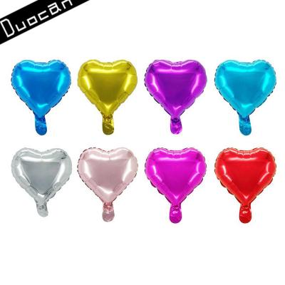 China Wholesale Party Decorations 5inch Heart Shape Helium Foil Balloon For Valentine for sale