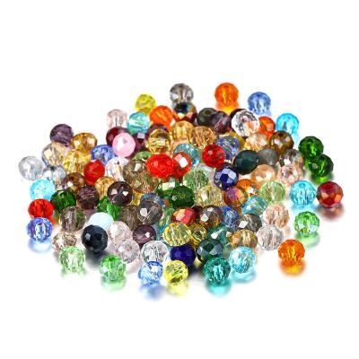 China DIY crystal loose transparent color flat bead wheel event keepsake props ab wheel beads 3-8mm cell phone lanyard beads for sale