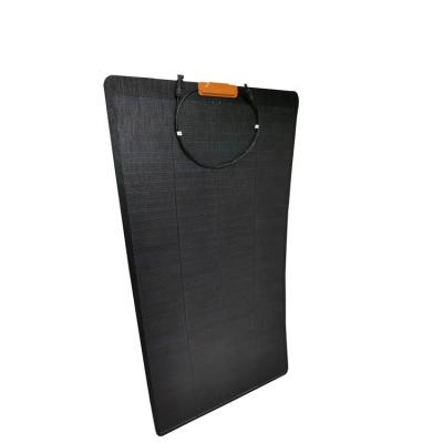 China Black Slim High Efficiency Power Panel 150W TPT Monocrystalline Monocrystalline Semi Flexible Solar Panel 670*1240*2mm for sale