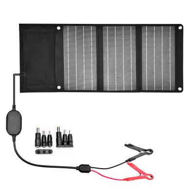 China 30W 18V Mini Chip Portable Mono Solar Charger Smart Charging Foldable Solar Panel for sale