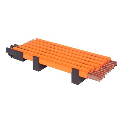 China Cranes Complete Types Copper Pvc 3 4 6p Overhead Crane Trolley Insulated Busbar Conductor Rail System With Current Collector for sale