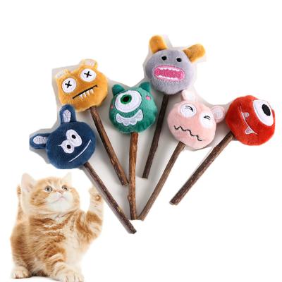 China Cute Silvervine Stocked Catnip Interactive Toys Matatabi Sticks For Cats Soft Plush Chew Toy With Bells Animals Doll for sale