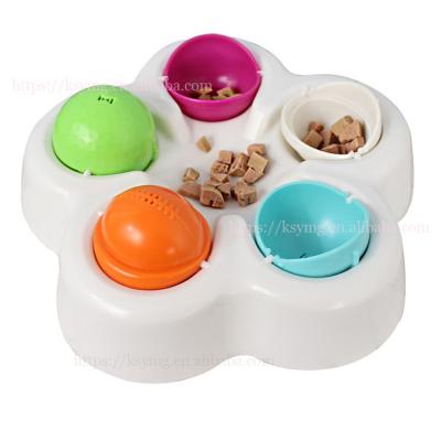 China Slow Interactive Smart Pet IQ Toy Pet Dog Toy Feeder Dog Pet Puzzle Toy Stocked Smart Flower Shape For Small And Medium Dogs Puppy for sale