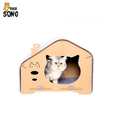 China Breathable Cat House Outdoor Cat House Keep Warm Foldable Pet Cages for sale