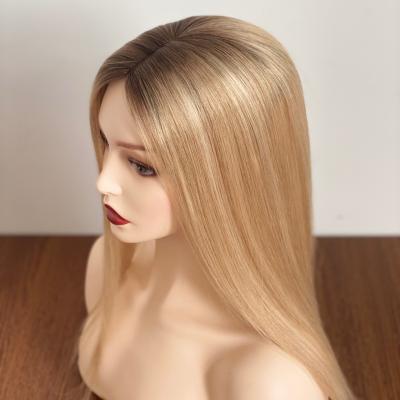 China Hairpiece 100% Topper Hairpiece 2022 Silk Bottom Hairpiece For Women Virgin Hair Topper Best Sellers for sale