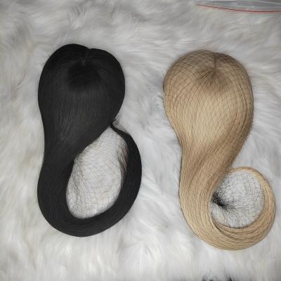 China 16 Inch Virgin Hair Topper Hairpiece For Hair Loss Solution Platinum Blonde Color Handmade Hair Top Piece for sale